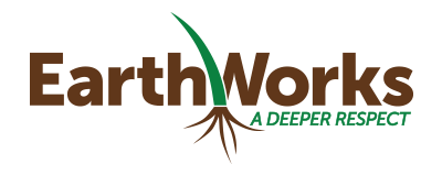 EarthWorks Deeper Respect Footer Logo